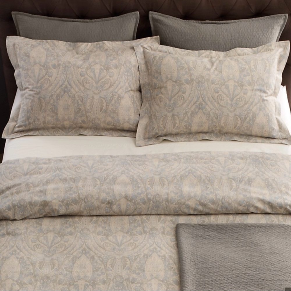 Restoration Hardware-ITALIAN 19TH C. MEDALLION DUVET COVER & SHAMS /Queen - Picture 3 of 9